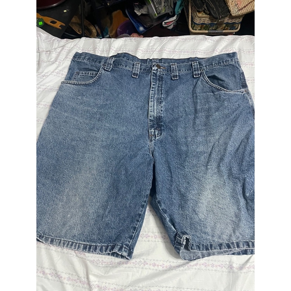 Wrangler Carpenter Shorts Men's 46 100% Cotton Denim Workwear Utility Blue